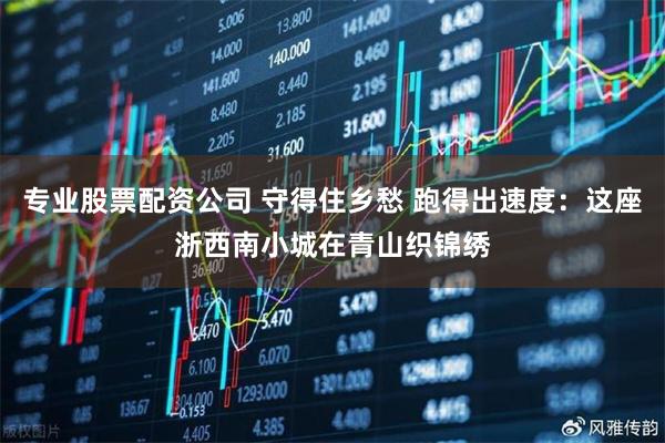 专业股票配资公司 守得住乡愁 跑得出速度：这座浙西南小城在青山织锦绣