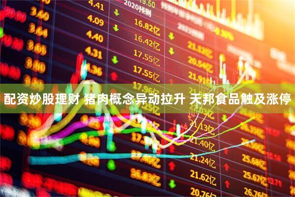 配资炒股理财 猪肉概念异动拉升 天邦食品触及涨停